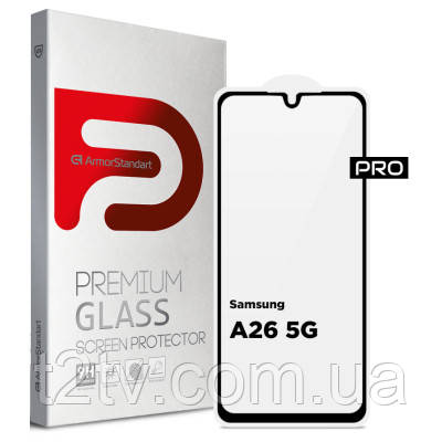 Скло захисне Armorstandart Pro Samsung A26 5G Black (ARM82212), фото 1