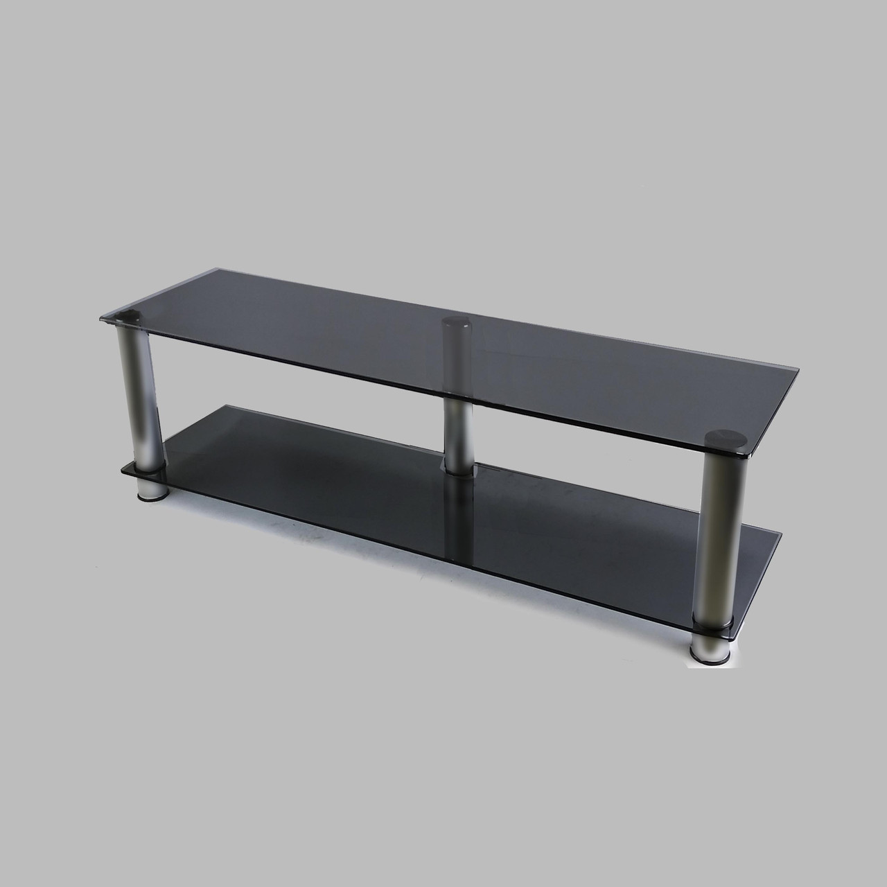 Тумба ТВ зі скла 1250х350х376 Commus Аскет MX Mini gray-met