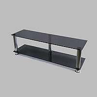 Тумба ТВ зі скла 1250х350х376 Commus Аскет MX Mini gray-met