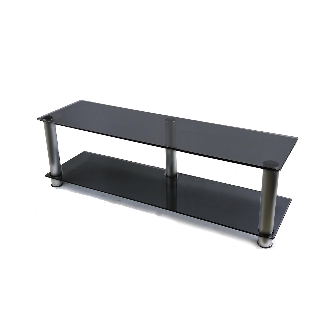 Тумба під телевізор із скла Commus Аскет MX Mini gray-met (1250х350х376), фото 1