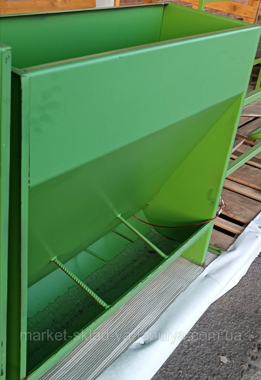 Бункерна годівниця для відгодівлі свиней на три кормомісця, фото 1