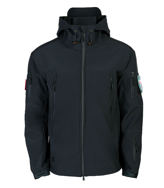 Куртка софтшел Gman Чорна Soft Shell на флісі S - фото 1 - id-p2507737481