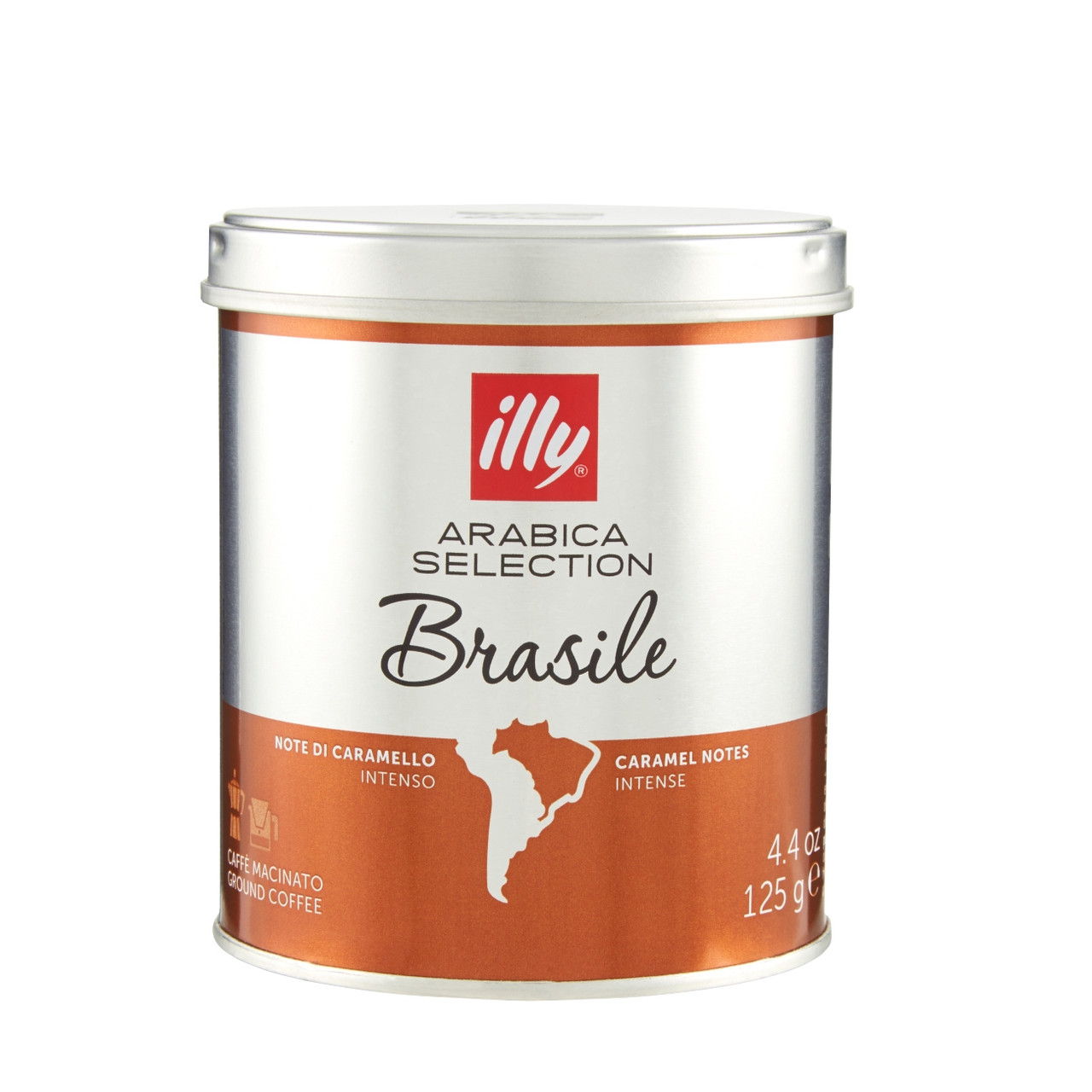 Кава мелена illy Arabica Selection Brasile 125 гр з/б Італія Іллі Бразилія