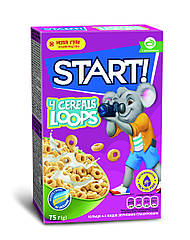 Кільця START 4 види зернових глазуровані. Готовий сухий сніданок 75г