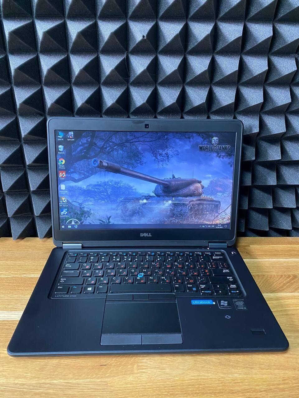 Б/в Ультрабук Dell Latitude E7450 14" 1366x768| Core i5-5300U| 8 GB RAM| 128 GB SSD| HD 5500