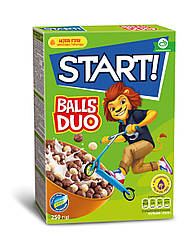 Кульки START DUO (Два кольори). Сухий сніданок какао-молочні 250г