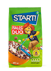 Кульки START DUO (Два кольори). Сухий сніданок какао-молочні 500г