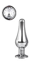 DT21823 анальна пробка конічної форми Dream Toys GLEAMING LOVE SILVER PLEASURE PLUG S