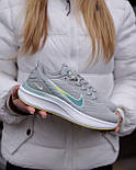 Жіночі кросівки Nike Zoom Winflo Grey White весна-осінь-літо в сітку сірі. Живе фото, фото 3