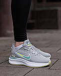 Жіночі кросівки Nike Zoom Winflo Grey White весна-осінь-літо в сітку сірі. Живе фото, фото 6