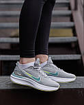 Жіночі кросівки Nike Zoom Winflo Grey White весна-осінь-літо в сітку сірі. Живе фото, фото 9