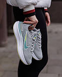 Жіночі кросівки Nike Zoom Winflo Grey White весна-осінь-літо в сітку сірі. Живе фото, фото 5