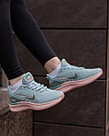 Жіночі кросівки Nike Zoom Winflo Blue Pink весна-осінь-літо в сітку блакитні. Живе фото, фото 8