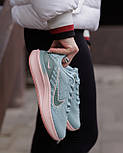 Жіночі кросівки Nike Zoom Winflo Blue Pink весна-осінь-літо в сітку блакитні. Живе фото, фото 9
