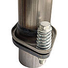 Фланець глушника в зборі (Демпферне з'єднання) d 48 мм (фланці + кільце + кріплення) неіржавка сталь ID48*L152, фото 4