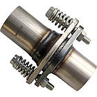 Фланець глушника в зборі (Демпферне з'єднання) d 48 мм (фланці + кільце + кріплення) неіржавка сталь ID48*L152, фото 8