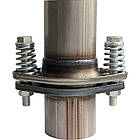 Фланець глушника в зборі (Демпферне з'єднання) d 48 мм (фланці + кільце + кріплення) неіржавка сталь ID48*L152, фото 6