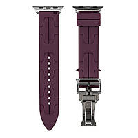 Ремінець для Apple Watch 42/44/45/49 mm Hermes Wine Red