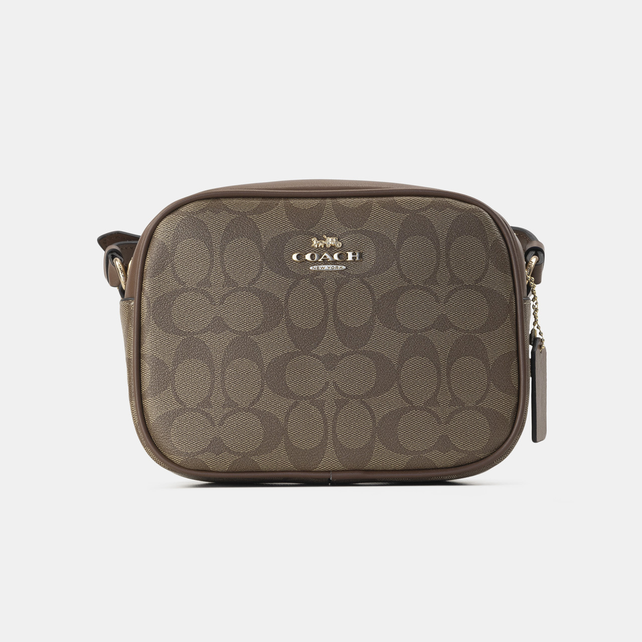 Жіноча брендова сумка Коуч / стильна жіноча сумочка на ремені, фото 1