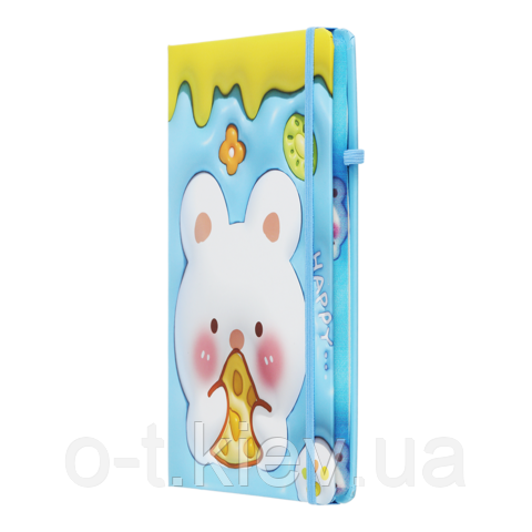 Книжка записна YAMMY на гумці, А5, 80 арк., клітинка., KIDS LINE ZB.115106, фото 1