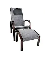 Крісло для відпочинку Avko ARC011 Walnut Grey