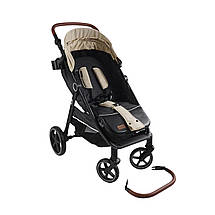 Коляска прогулянкова дитяча JOY Sevillia (футкавер, підсклянник, дощовик) S-95998 Бежева, фото 3