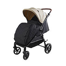 Коляска прогулянкова дитяча JOY Sevillia (футкавер, підсклянник, дощовик) S-95998 Бежева, фото 4