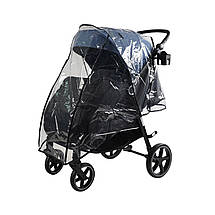 Коляска прогулянкова дитяча JOY Sevillia (футкавер, підсклянник, дощовик) S-64600 Синя, фото 5