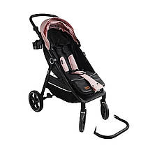 Коляска прогулянкова дитяча JOY Sevillia (футкавер, підсклянник, дощовик) S-15928 Рожева, фото 3