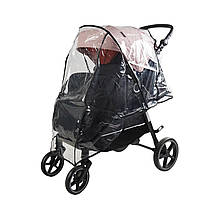 Коляска прогулянкова дитяча JOY Sevillia (футкавер, підсклянник, дощовик) S-15928 Рожева, фото 4