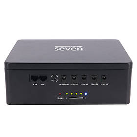 Резервне живлення SEVEN-7960 black 60W LiFePO4 для охоронної сигналізації AJAX