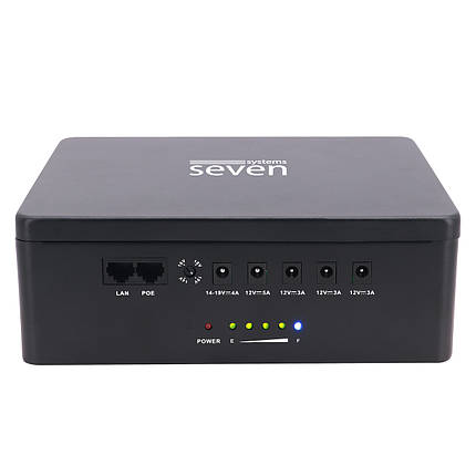 ДБЖ SEVEN UPS-7960 black 60W LiFePO4 з регулюванням вихідної напруги, фото 1