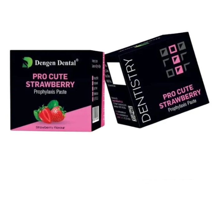 Pro Cute, Полірувальна паста для чищення, Смак: полуниці 100 г (Dengen Dental), фото 1