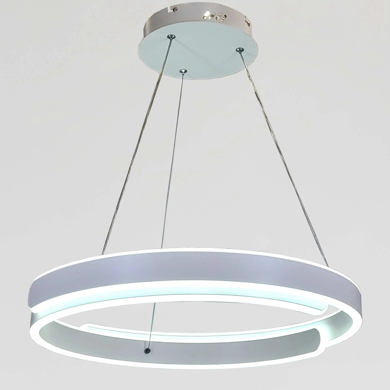 Підвісна Led-люстра у формі кільця у білому кольорі 2461/500+500WH, фото 1