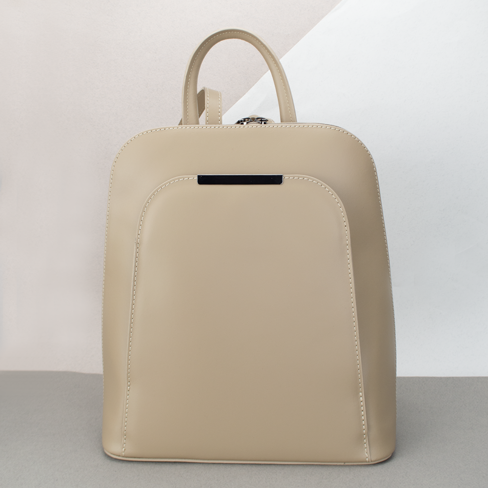 Рюкзак жіночий шкіряний міський Virginia Conti 01345 кольору тауп