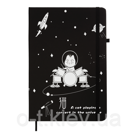 Книжка записна COSMO на гумці, А5, 80 арк., клітинка., KIDS LINE ZB.115105, фото 1