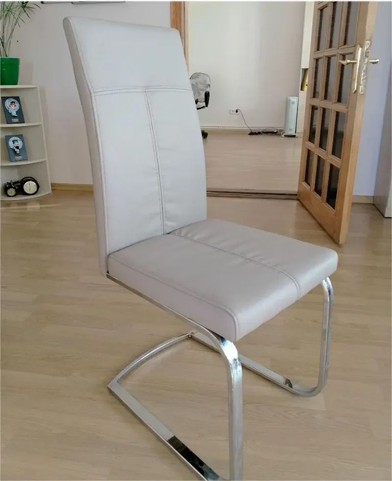 Стілець з оббивкою екошкіра в стилі модерн для дому та офісу Dante (Данте) DS - 1856 Evrodim, колір мокко