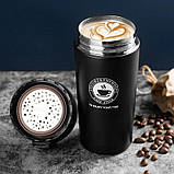 Термокружка з нержавіючої сталі для гарячих напоїв, 500 мл Caka coffee cup, фото 3