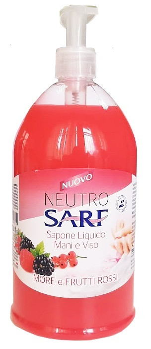 Рідке мило з дозатором Neutro Sarf Ожина і малина 1000 мл, фото 1
