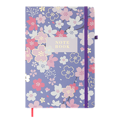 Книжка записна BLOSSOM на гумці, А5, 80 арк., клітинка., BM.255122-07