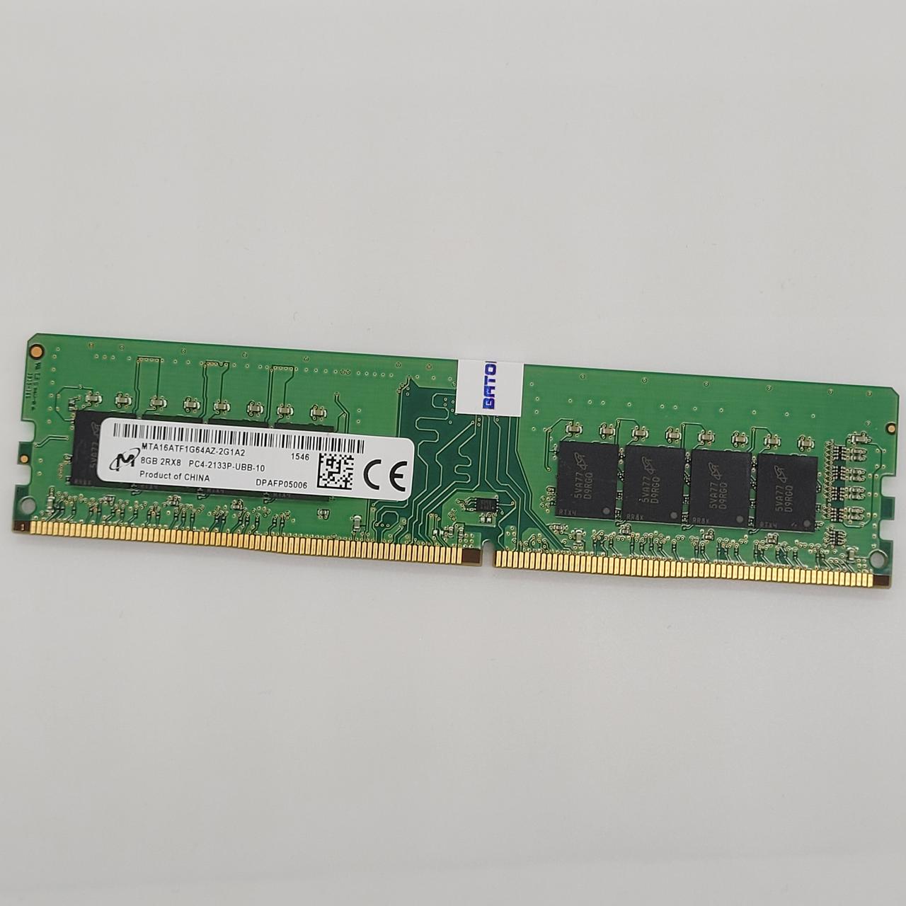 Оперативна пам'ять Micron DDR4 8Gb 2133MHz 2133P PC4-17000U 2R8 CL15 (MTA16ATF1G64AZ-2G1A2) Б/В