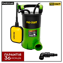 Дренажно-фекальний насос для чистої та брудної води 750 Вт Procraft PN27 14000 л год