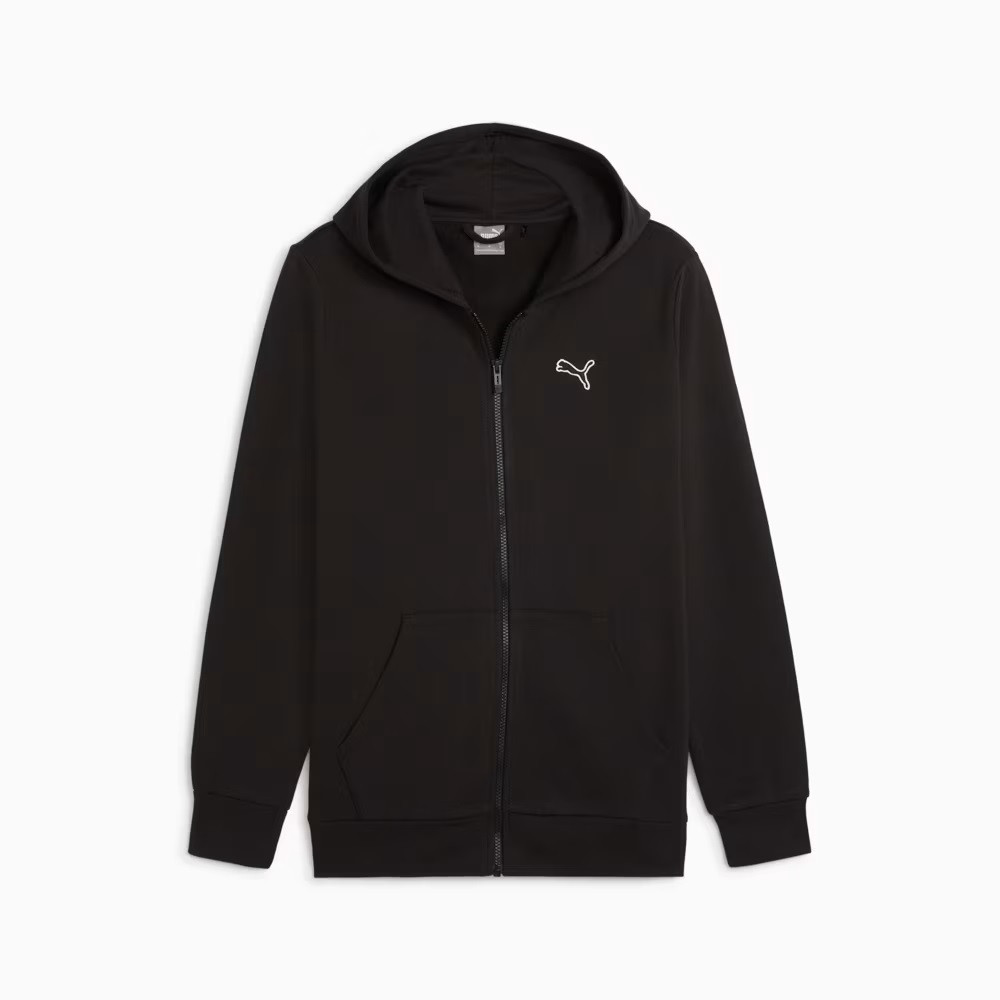 Худі чоловіче Puma Better Essentials Full-Zip 676815 01 (чорна, бавовна, мікрофліс, спортивна, бренд пума)