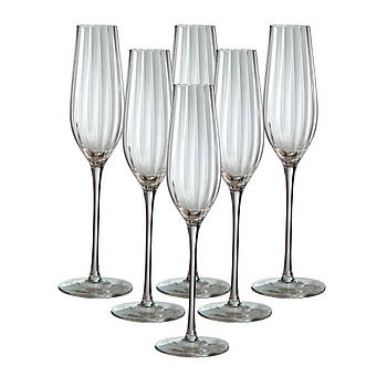 Келихи для шампанського набір із 6 шт 350 мл HP95