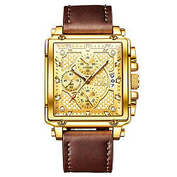 Чоловічий годинник OLEVS 9925, механічний, діаметр 45mm, ремінець 240mm