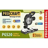 Акумуляторна торцювальна пила Procraft PGS20 (без АКБ), фото 2