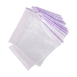 Пакети Zip-Lock 220*280 мм (100 шт) - зручне рішення для зберігання продуктів та дрібниць, артикул 37758.