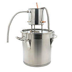 Дистиллятор з нержавіючої сталі Voltronic 3618 для очищення та концентрації рідин,  ефективний теплообмінник.