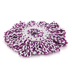 Сменна насадка для швабри LV-A01, фіолетово-біла, артикул 34134, виробник Green Home