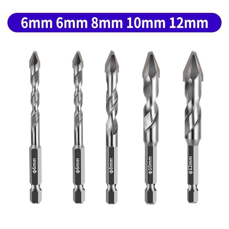 Перо (сверла) eccentric DM-03, набір з 5ШТ (6мм, 6мм, 8мм, 10мм, 12мм), фото 1